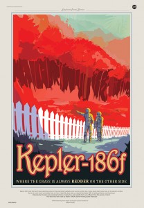 Kepler 186f free nasa space tourism program poster