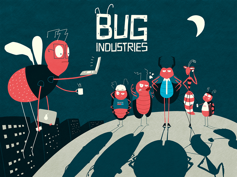 kickstarter bug industries logo characters art sarah kohl blog