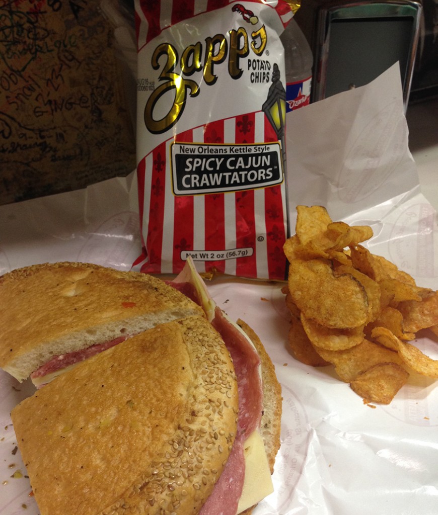sandwich and chips